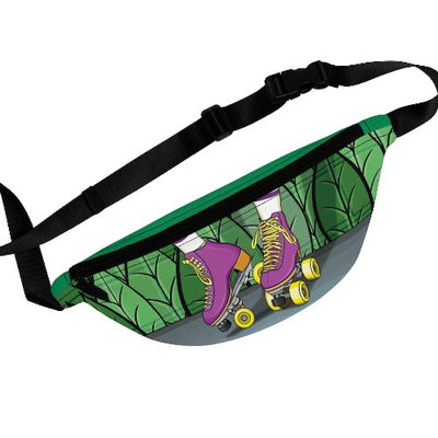 Roller Skate Fanny Pack. Fanny pack with rollerskate design.