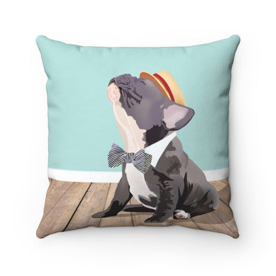 Frenchie throw pillow