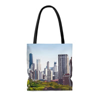 City tote bags, skyline tote bags