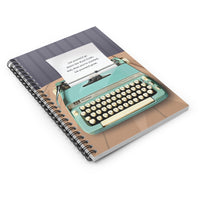 Biblio Typewriter on Table Notebook
