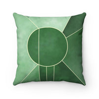emerald throw pillow