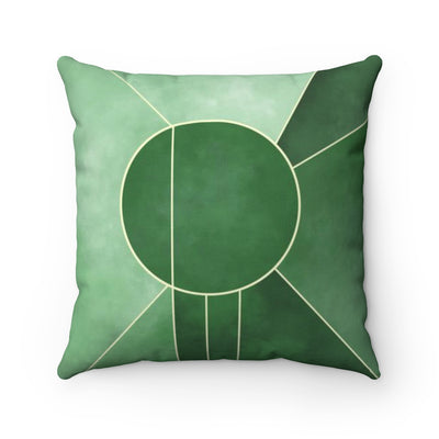 emerald throw pillow