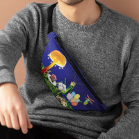 Insect fanny pack. Fanny pack with insect design. Bug waist pack.