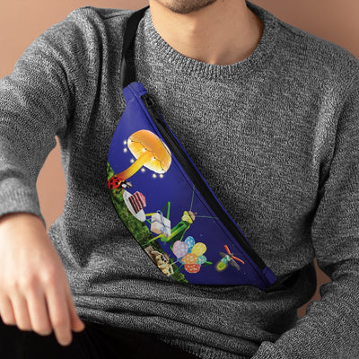 Insect fanny pack. Fanny pack with insect design. Bug waist pack.