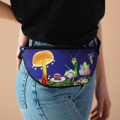 Insect fanny pack. Fanny pack with insect design. Bug waist pack.