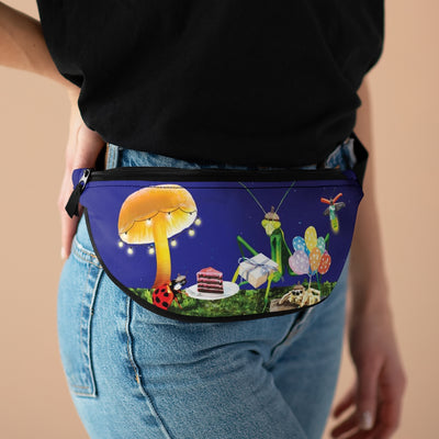 Insect fanny pack. Fanny pack with insect design. Bug waist pack.