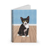 Tuxedo cat notebook, Spiral notebook for cat lovers