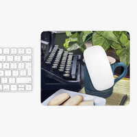 Biblio Typewriter & Coffee Mouse Pad (two shapes)