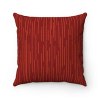 Vibrant red throw pillow
