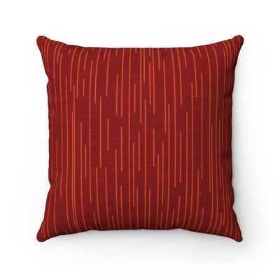 Vibrant red throw pillow
