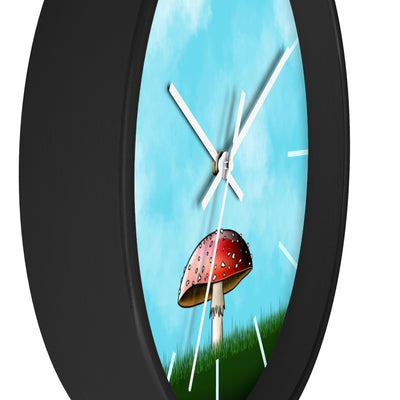 Cheerful Toadstool Wall Clock