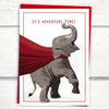 funny cards for friends, Elephant greeting card for friends, funny retirement cards