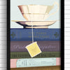 Biblio: Teacup + Book Stack Art Print