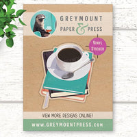 Biblio: Coffee and Books Sticker