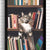 Bookshelf Cat Art Print