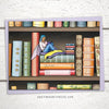 Bookshelf Fairy Greeting Card, Blank greeting card, Magical card, whimsical greeting card, book greeting card, greeting card book, birthday cards for book lovers, book birthday card, fairy birthday card, fairy cards, fairy birthday greeting card