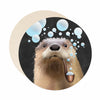 Bubble pipe otter coasters.