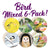 Bird Coasters: Mixed Design Bar Coaster 6-Piece Set