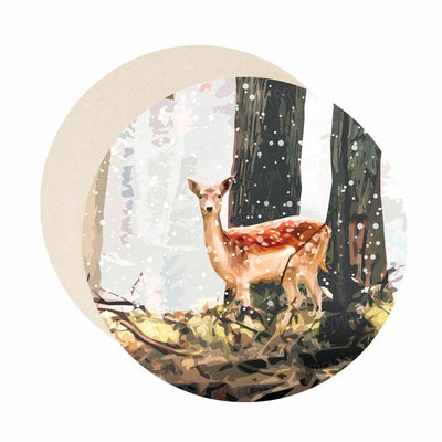 Deer coaster set of paper bar coasters.