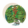 Winter wonderland holiday coaster set of paper bar coasters.