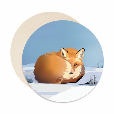 Fox coasters. Fox bar coasters.