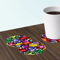 bar coasters with jewel design