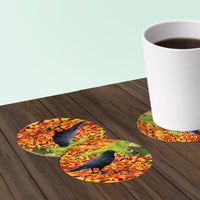 crow coaster set