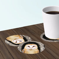 barn owl coasters