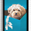 Dog wall art print for dog lovers.