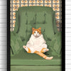 funny cat wall art, fat cat art, fat cat wall art, fat cat decor, funny cat artwork, funny cat art prints