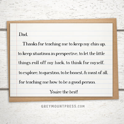 Sentimental Fathers Day Card, sentimental fathers day cards