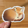Fox sticker. Fox laptop sticker. Fox water bottle sticker.
