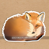 fox laptop sticker