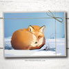 Fox Christmas Card. Fox Holiday Card. Nature themed Christmas Card.