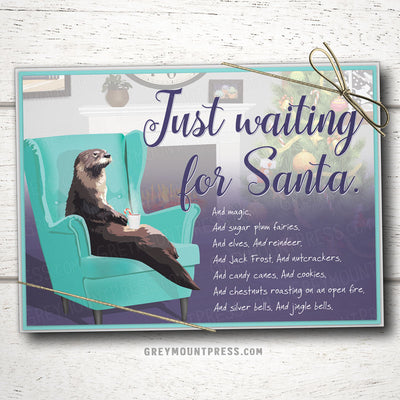 otter christmas cards, funny christmas cards, boxed christmas cards, funny christmas cards, funny christmas card packs, boxed christmas cards