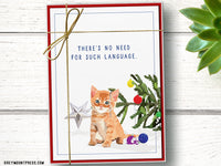 cat card, Funny Cat Holiday Cards, funny cat christmas cards, funny cat christmas card, funny cat holiday card, funny christmas cards with cat