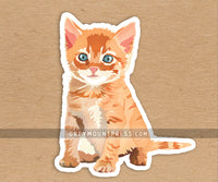 Cat: Ginger Cat Sticker