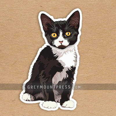Cat: Tuxedo Cat Sticker