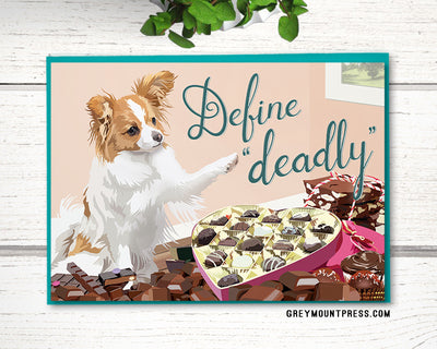 Funny dog card for girlfriend
