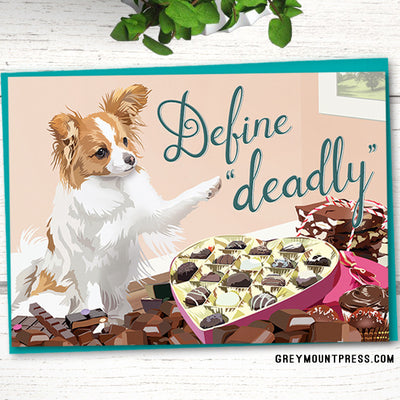 Funny dog card for valentine's day Papillon, platonic valentine's day card, funny birthday cards for friends, funny cards for friends, funny dog birthday cards