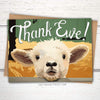Funny thank you card, Lamb thank ewe card, thank ewe cards, sheep thank you cards