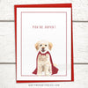 Doodle thank you card for friend, Dog thank you card, dog thank you cards, doodle cards, dog cards