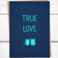 Monster anniversary card, lgbtq anniversary cards, funny anniversary cards