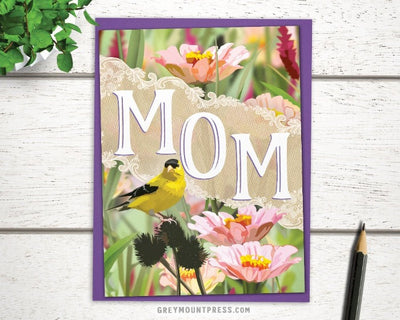 happy mothers day card, happy mothers day cards, card with goldfinch in a garden, mother day cards, mothers day cards, unique mother's day cards, mother's day cards, happy mother's day cards, happy mothers day greeting card