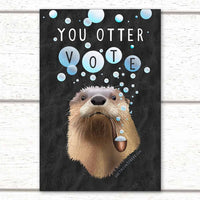 You Otter Vote Postcard to Encourage Voting Registration