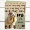 happy birthday cards, OMG birthday card for friends, Prairie dog birthday card, funny birthday cards for friends