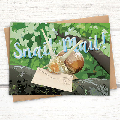 Snail mail greeting card for friends