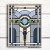 Art Deco Notecard Set. Stained Glass Notecards. notecard sets