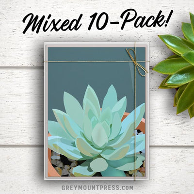 Succulent Collection: Set of 10 Cards