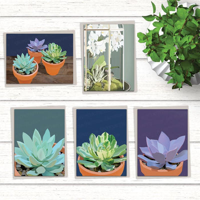 Succulent Collection: Set of 10 Cards